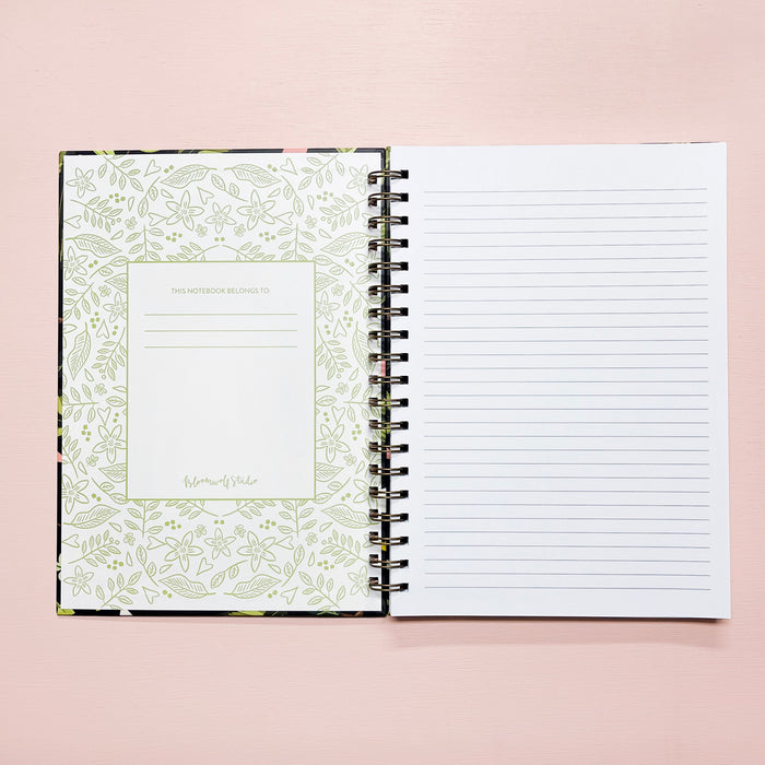Leaves Pattern Spiral Notebook