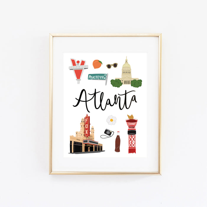 Atlanta, GA Art Print