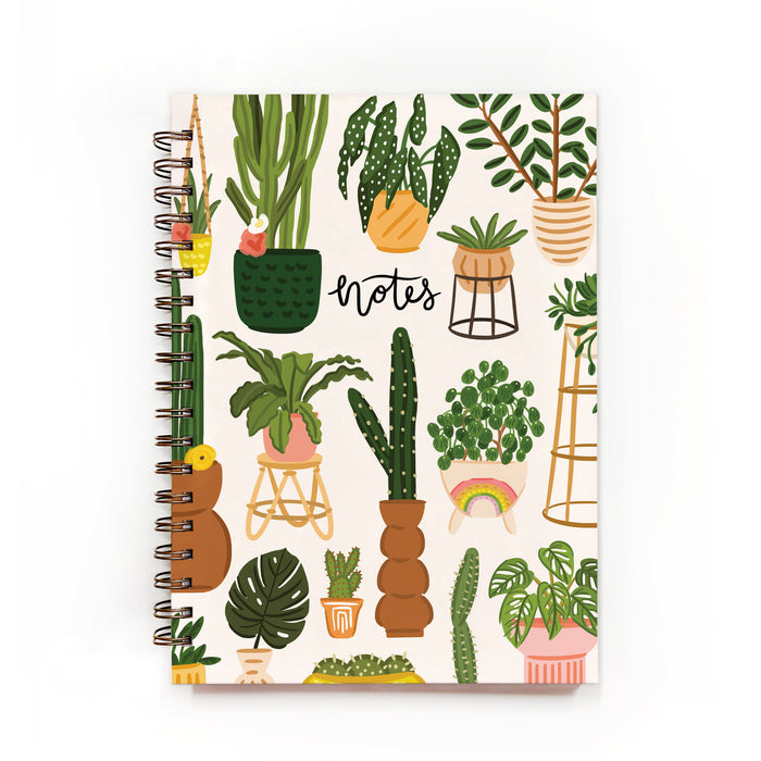 Plants Pattern Spiral Notebook