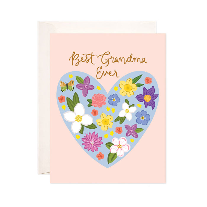 Floral Heart Grandma