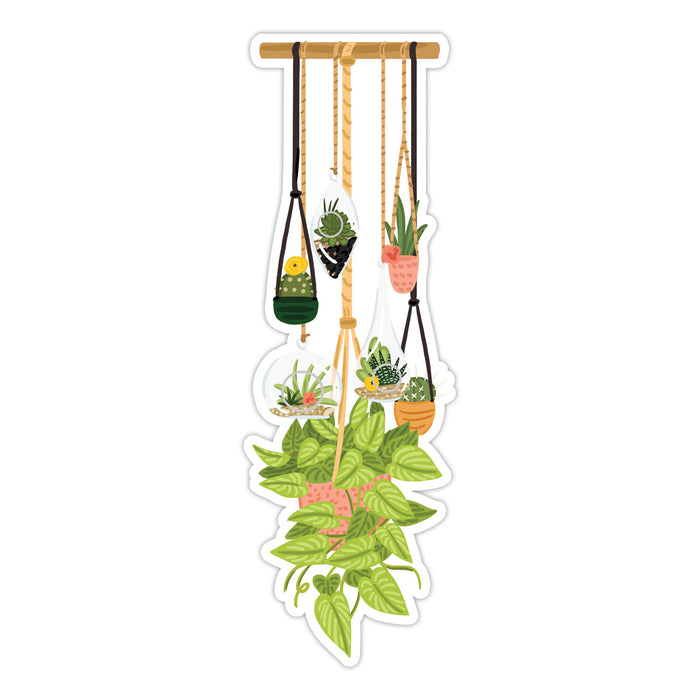 Hanging Plants Die-Cut Bookmark