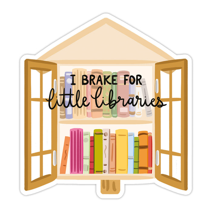 Sticker Mini Library Little Libraries Sticker | Bloomwolf Studio