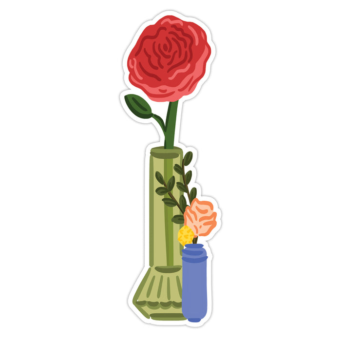 Rose Bud Vase Die-Cut Bookmark