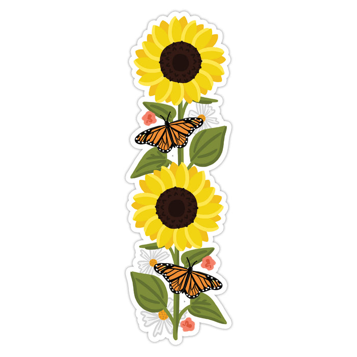 Sunflowers Die-Cut Bookmark