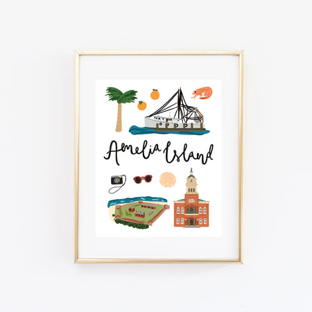 Amelia Island, FL Art Print - Bloomwolf Studio