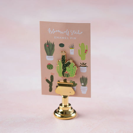 Cacti Field Enamel Pin - Bloomwolf Studio