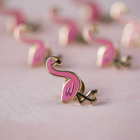 Flamingo Enamel Pin - Bloomwolf Studio