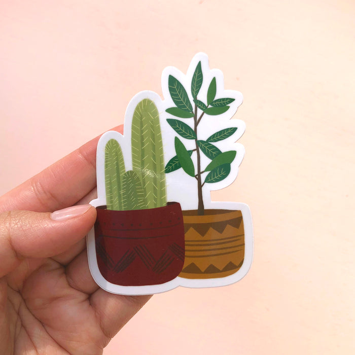 plant pot stickers Potted Plants Stickers– Bloomwolf Studio