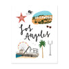City Art Prints - Los Angeles - Bloomwolf Studio Print About What to Do in Los Angeles, Neutral and Bright Colors, City Landmarks + Historical Places + Notable Places 