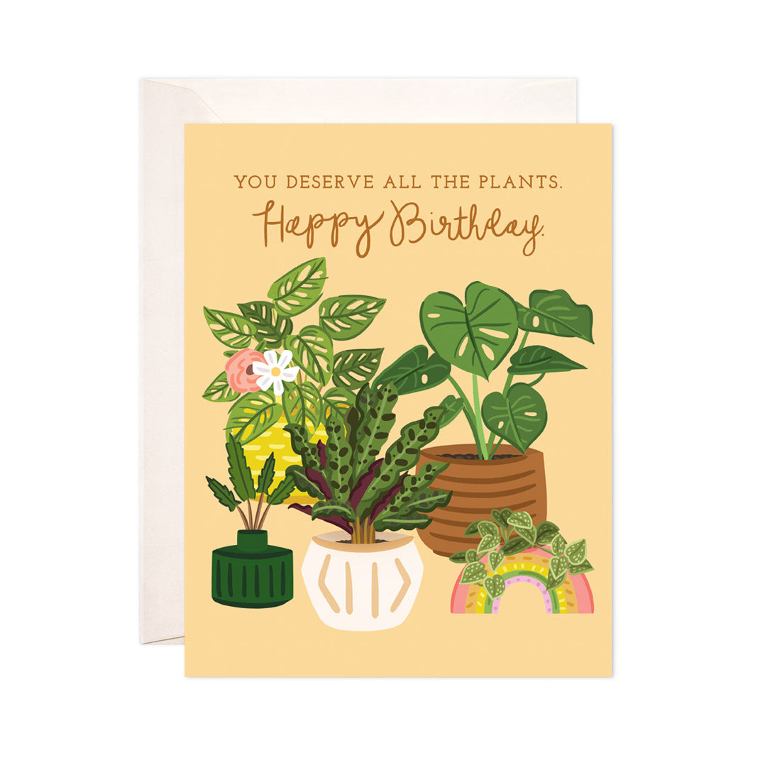 birthday card plant All the Plants Greeting Card