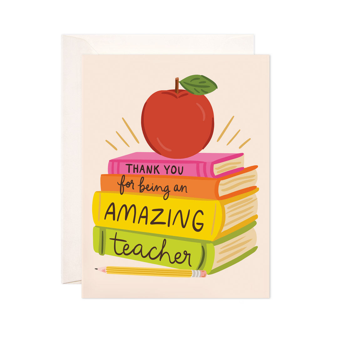 Amazing Teacher Greeting Card | Bloomwolf Studio