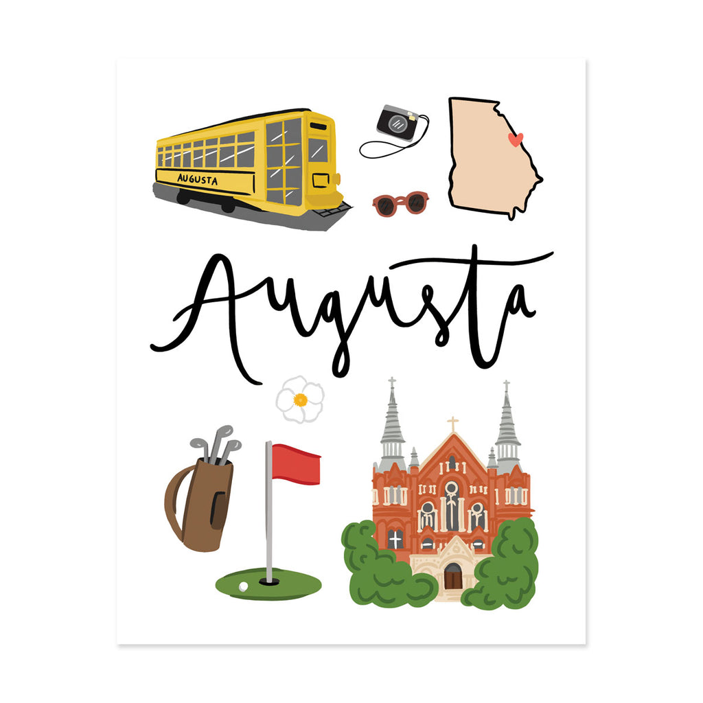 Augusta, GA Art Print