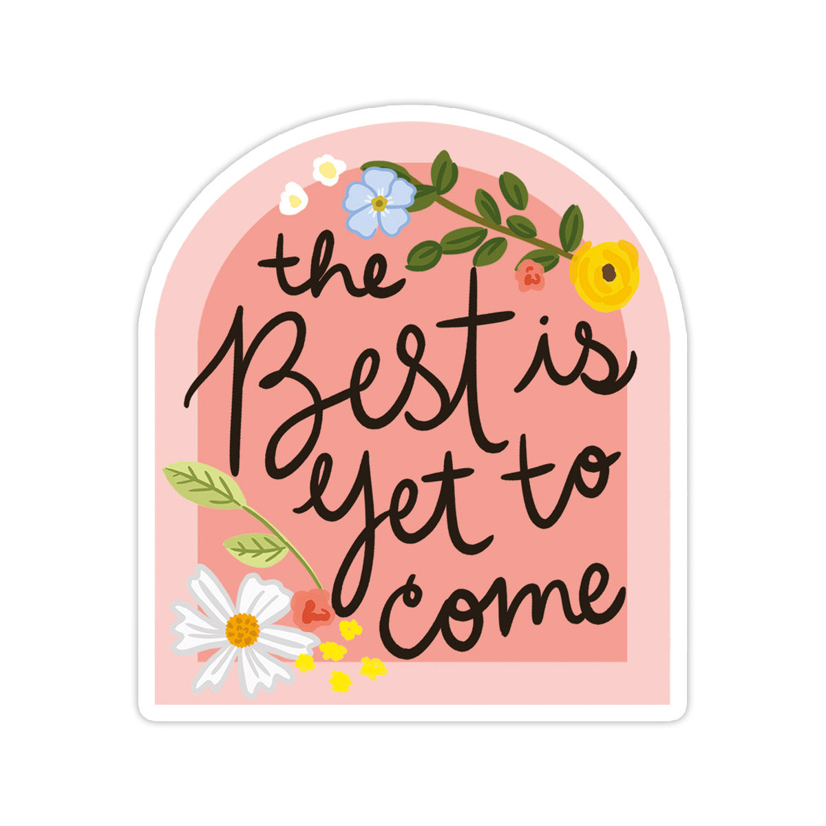 The Best is Yet to Come Chrome Balloon Sticker by mia-igg