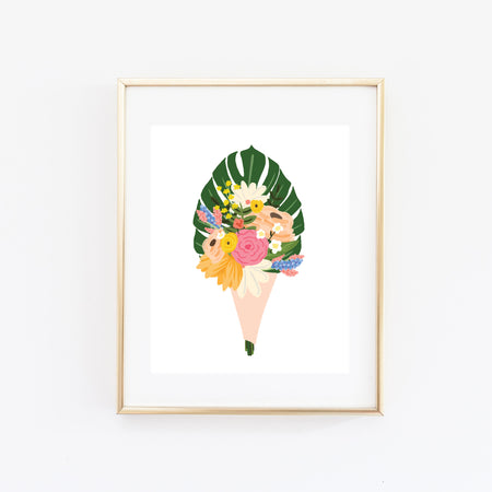 Bouquet Art Print - Bloomwolf Studio