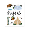 City Art Prints - Buffalo - Bloomwolf Studio About Things to Do in Buffalo, Bright Colors, State Landmarks + Historical Places + Notable Places