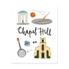 City Art Prints - Chapel Hill - Bloomwolf Studio Print About Chapel Hill, Bright Colors, State Landmarks + Historical Places + Notable Places