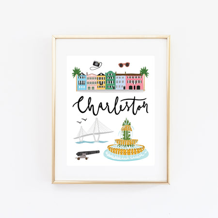 City Art Prints - Charleston - Bloomwolf Studio