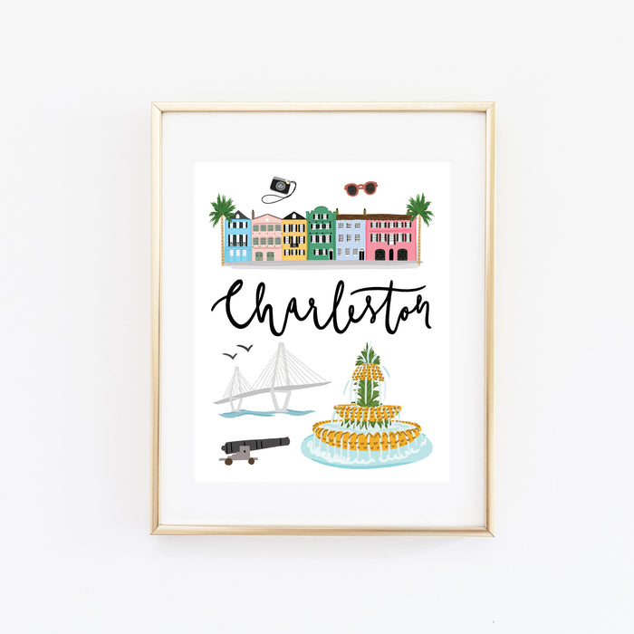 City Art Prints - Charleston - Bloomwolf Studio