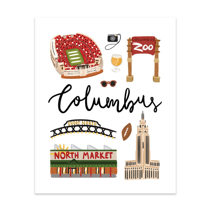 City Art Prints - Columbus