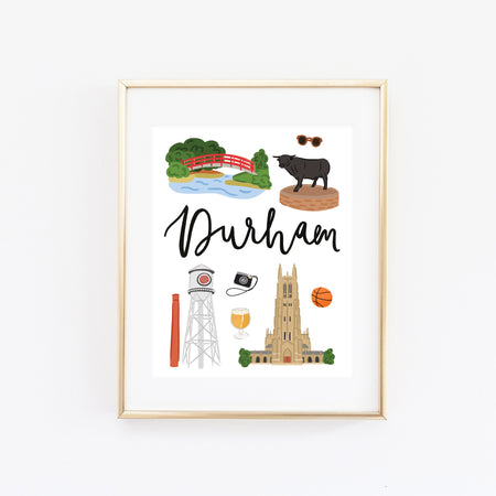 City Art Prints - Durham - Bloomwolf Studio