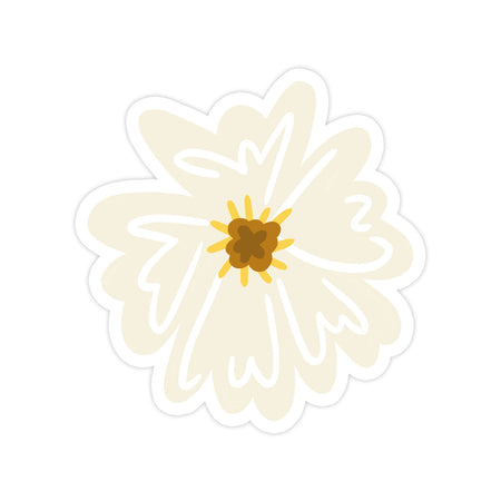 Flower Sticker - Bloomwolf Studio Flower Sticker in a Very Light Yellow Color, Petals