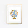 Globe Art Print - Bloomwolf Studio