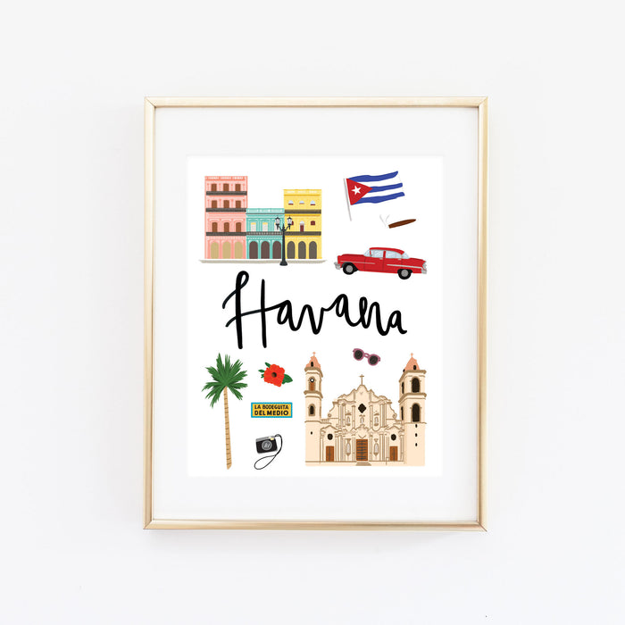 City Art Prints - Havana - Bloomwolf Studio
