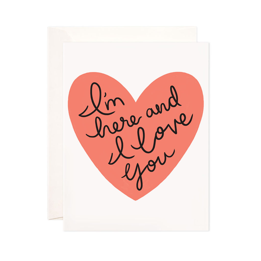 I Love You From the Bottom of My Heart Greeting Card – New Wing Studio