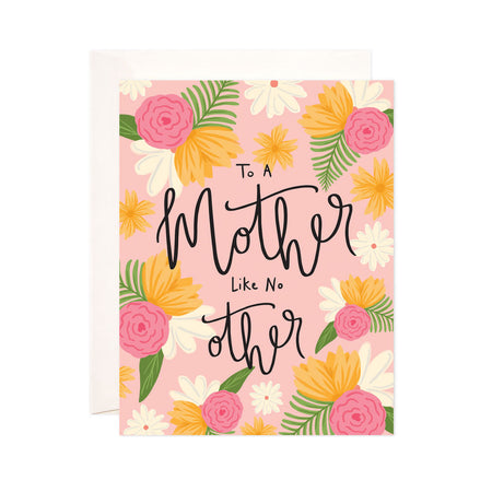 Mother Like No Other - Bloomwolf Studio Mother's Day Card, Pink, Yellow and White Flowers