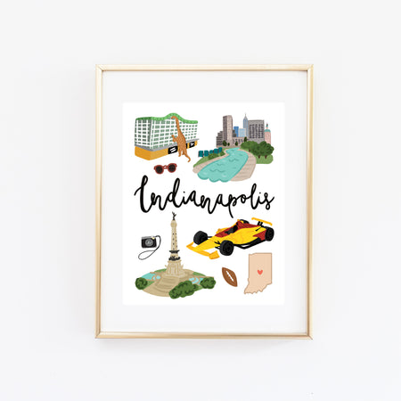 City Art Prints - Indianapolis - Bloomwolf Studio