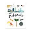 City Art Prints - Jacksonville - Bloomwolf Studio Print About What to Do in Jacksonville, Neutral, Bright Colors, City Landmarks + Historical Places + Notable Places, Beach, Cities