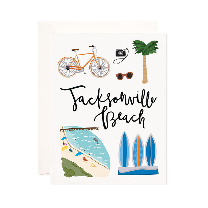Jacksonville Beach - Bloomwolf Studio Print About Jacksonville Beach, Things to Do, Bright Colors, State Landmarks + Historical Places + Notable Places