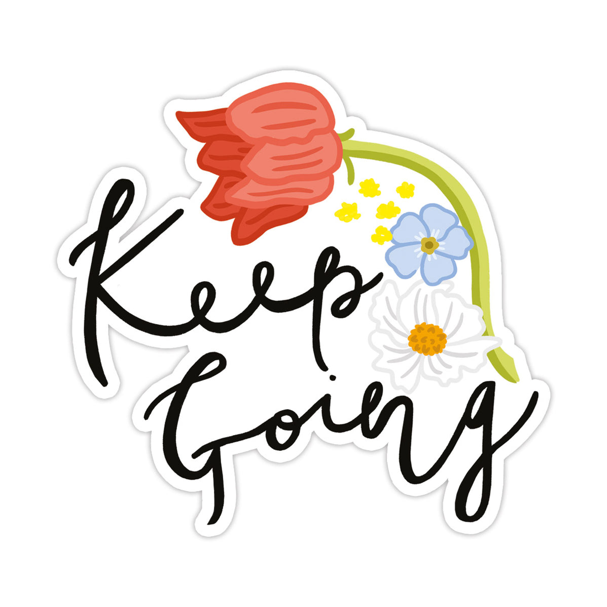 Keep Going Sticker– Bloomwolf Studio