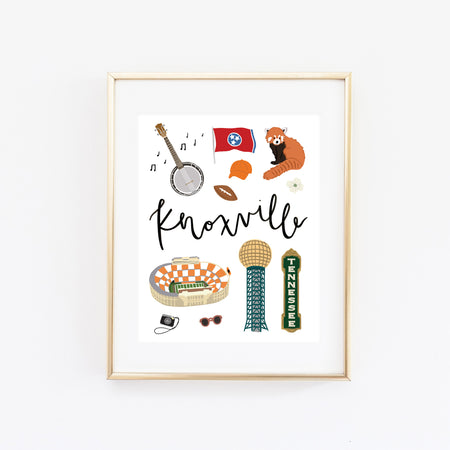 City Art Prints - Knoxville - Bloomwolf Studio