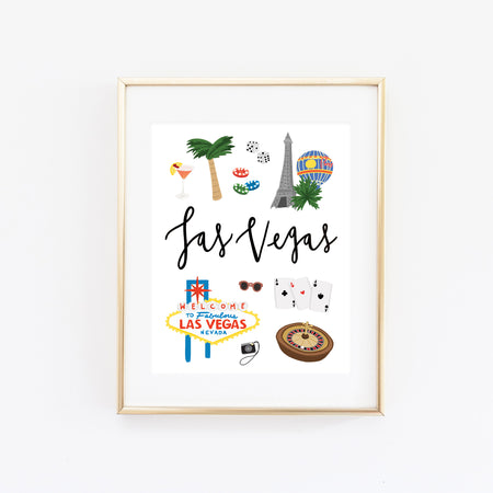City Art Prints - Las Vegas - Bloomwolf Studio