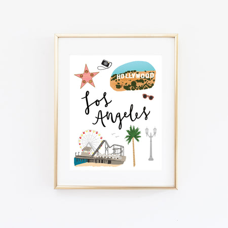 City Art Prints - Los Angeles - Bloomwolf Studio