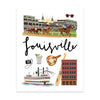 City Art Prints - Louisville - Bloomwolf Studio Print About Louisville, Things to Do, Bright Colors, State Landmarks + Historical Places + Notable Places
