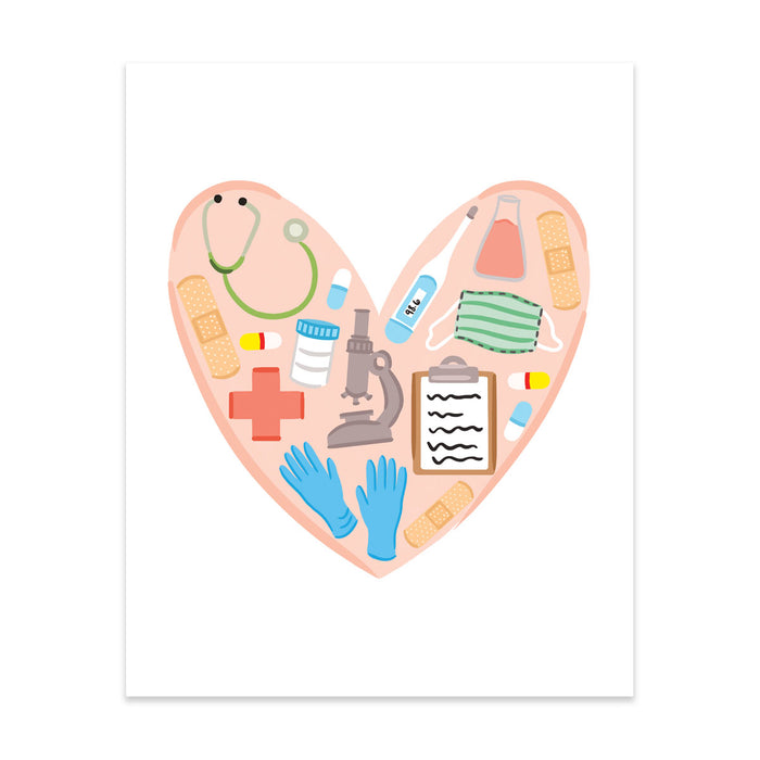 Medical Love Art Print