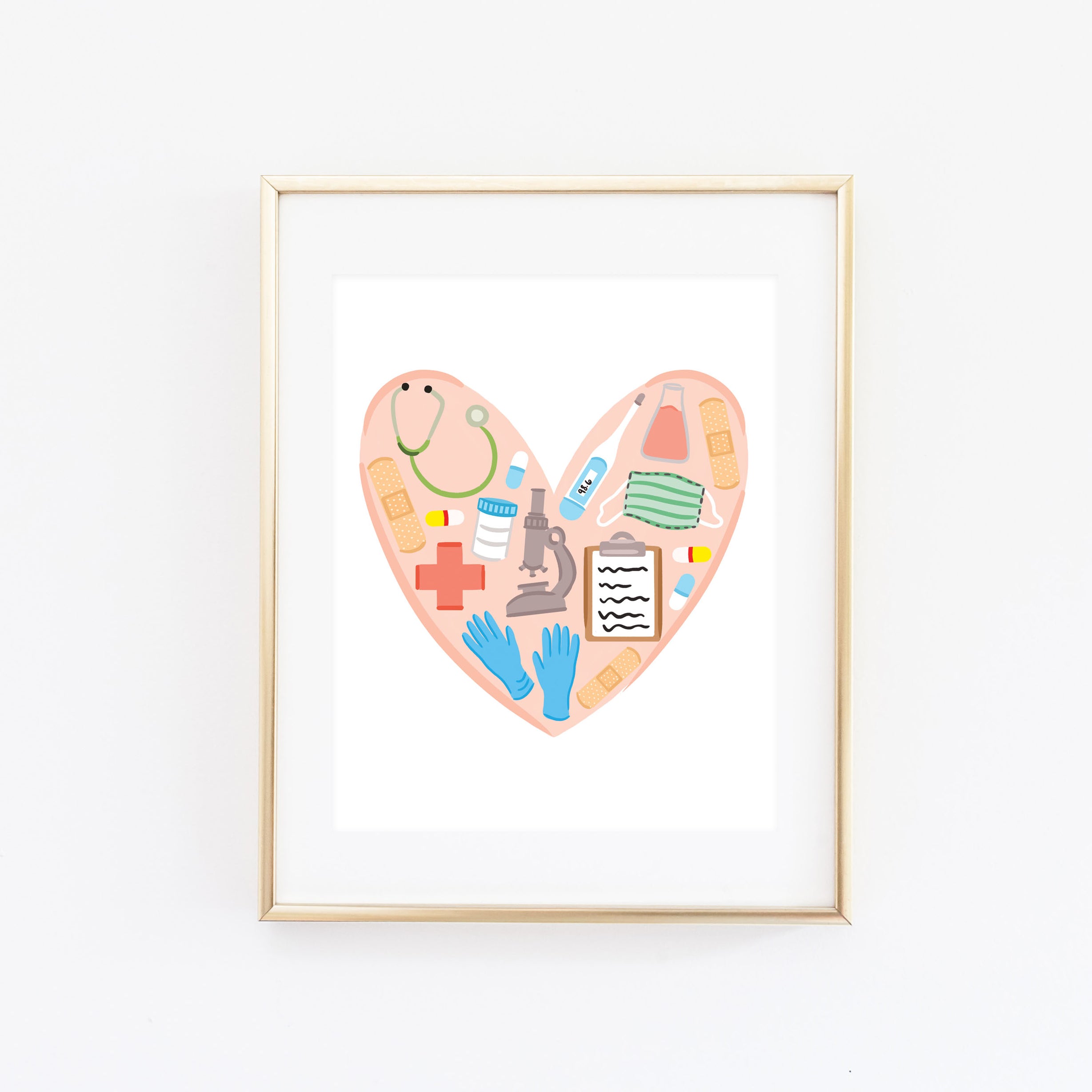 Medical Love Art Print– Bloomwolf Studio