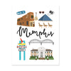 City Art Prints - Memphis - Bloomwolf Studio Print About Memphis, Neutral Colors, City Landmarks + Historical Places + Notable Places