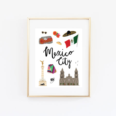 City Art Prints - Mexico City - Bloomwolf Studio
