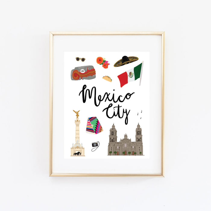 City Art Prints - Mexico City - Bloomwolf Studio