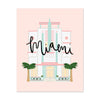 City Art Prints - Miami Art Deco - Bloomwolf Studio Miami Print, Pastel Colors, One of Miami's Landmark
