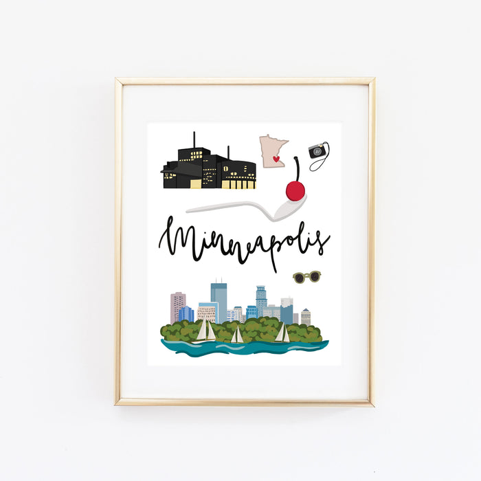 City Art Prints - Minneapolis - Bloomwolf Studio