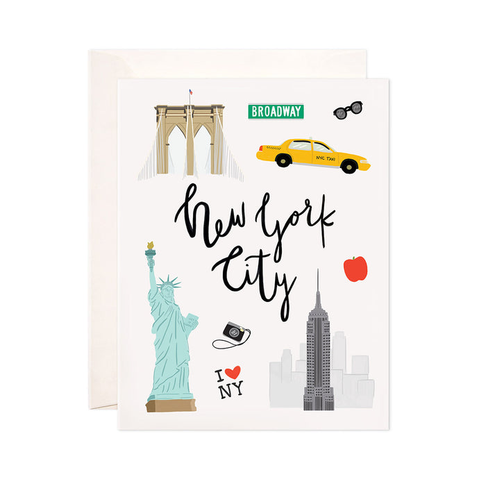 New York City - Bloomwolf Studio Card About New York, Warm, Neutral Colors, Things to Do, Landmarks + Historical Places + Notable Places