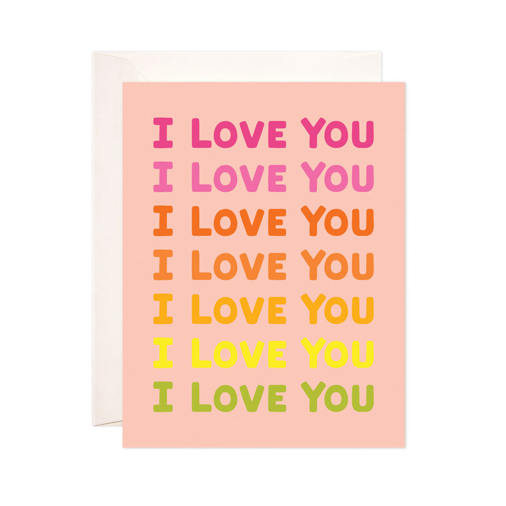 I Love You From the Bottom of My Heart Greeting Card – New Wing Studio