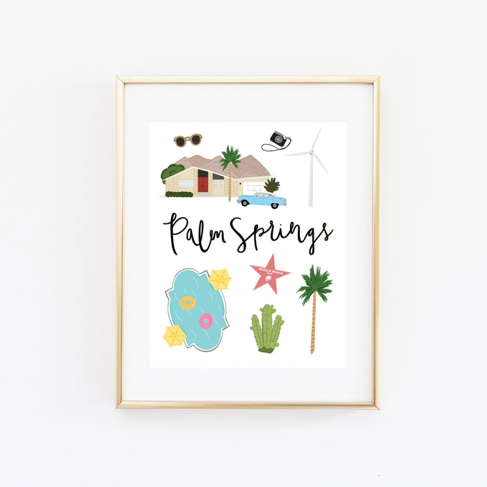 City Art Prints - Palm Springs - Bloomwolf Studio