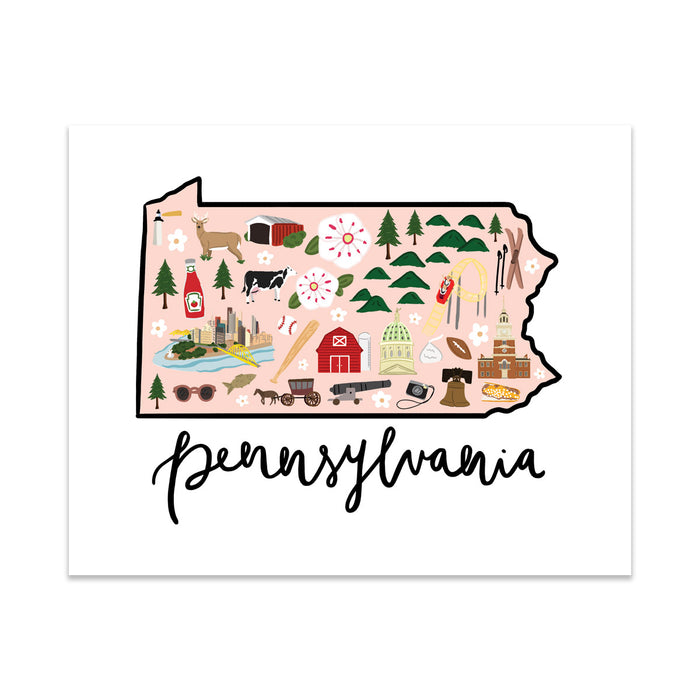 State Art Prints - Pennsylvania