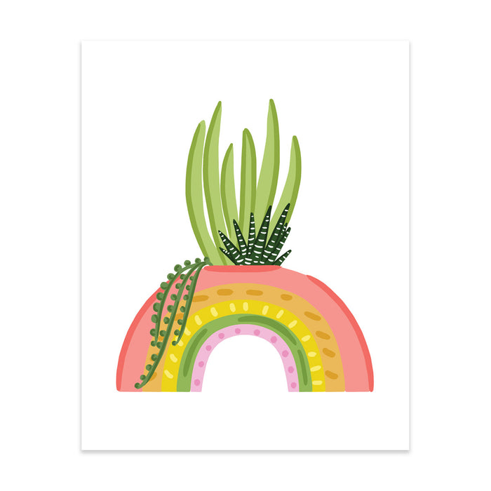 Plant Rainbow Art Print