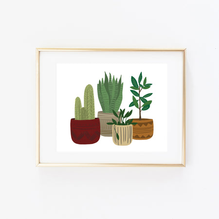 Potted Plants Art Print - Bloomwolf Studio